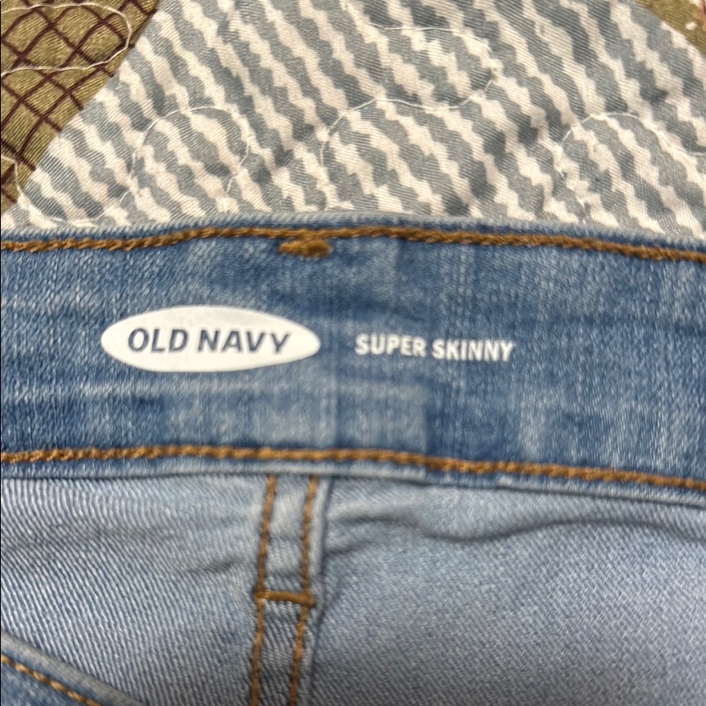 Old Navy Light Blue Super Skinny Jeans